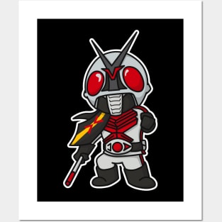 Kamen Rider X Chibi Style Kawaii Posters and Art